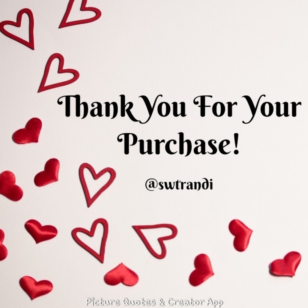 Thank You For Shopping!!